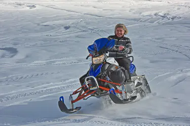 Christiane Mette mit Skidoo
